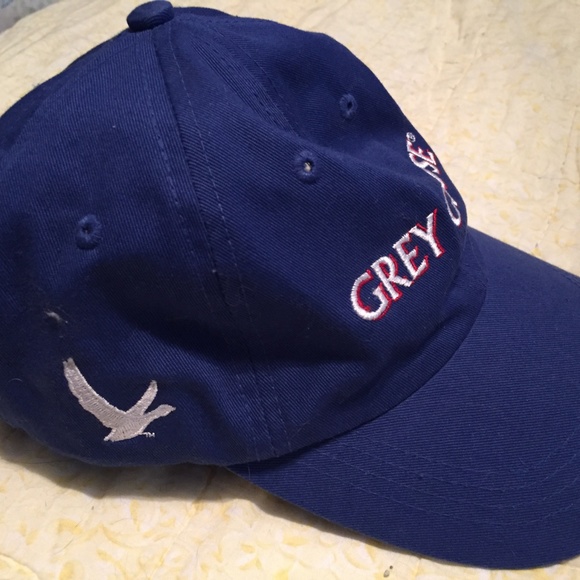 Men's Grey Goose Baseball Cap-Blue w/White/Red - Picture 2 of 5